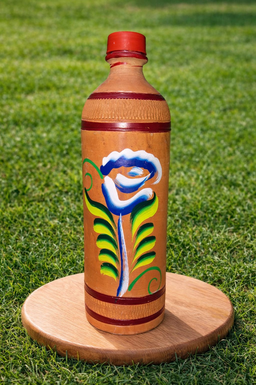 clay water bottle 1 liter || clay water bottle 1 liter ||